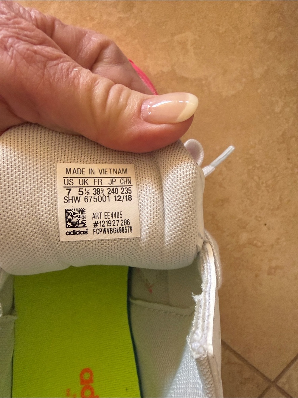 adidas White & Pink Falcon W Sneakers - Picture 7 of 7